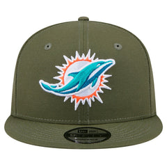 Miami Dolphins New Era Main 9FIFTY Snapback Hat - Olive sale