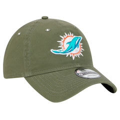 Miami Dolphins New Era Main 9TWENTY Adjustable Hat - Olive for sale