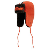 Cleveland Browns New Era Helmet Head Trapper Knit Hat - Orange outlet