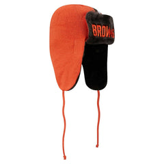 Cleveland Browns New Era Helmet Head Trapper Knit Hat - Orange outlet