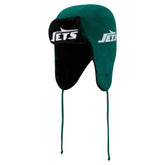 New York Jets New Era Helmet Head Trapper Knit Hat - Green on sale
