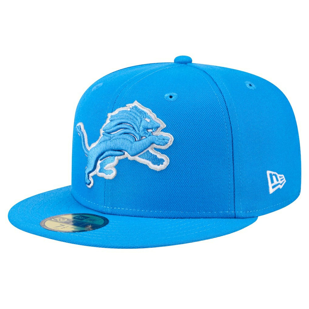 New Era Detroit Lions Blue Main 59FIFTY Fitted Hat sale