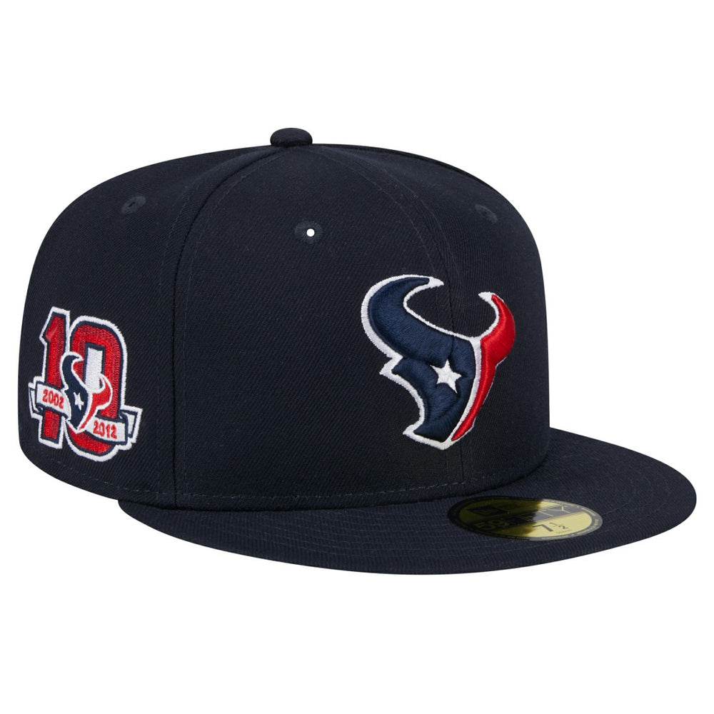 Houston Texans New Era Main Side Patch 59FIFTY Fitted Hat - Navy outlet