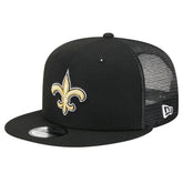 New Orleans Saints New Era Main Trucker 9FIFTY Snapback Hat - Black discount