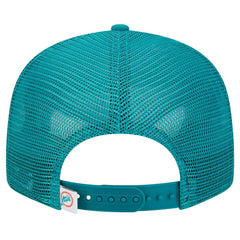 Miami Dolphins New Era Throwback Main Trucker 9FIFTY Snapback Hat - Aqua outlet