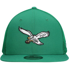 Philadelphia Eagles New Era Throwback Main Trucker 9FIFTY Snapback Hat - Kelly Green outlet