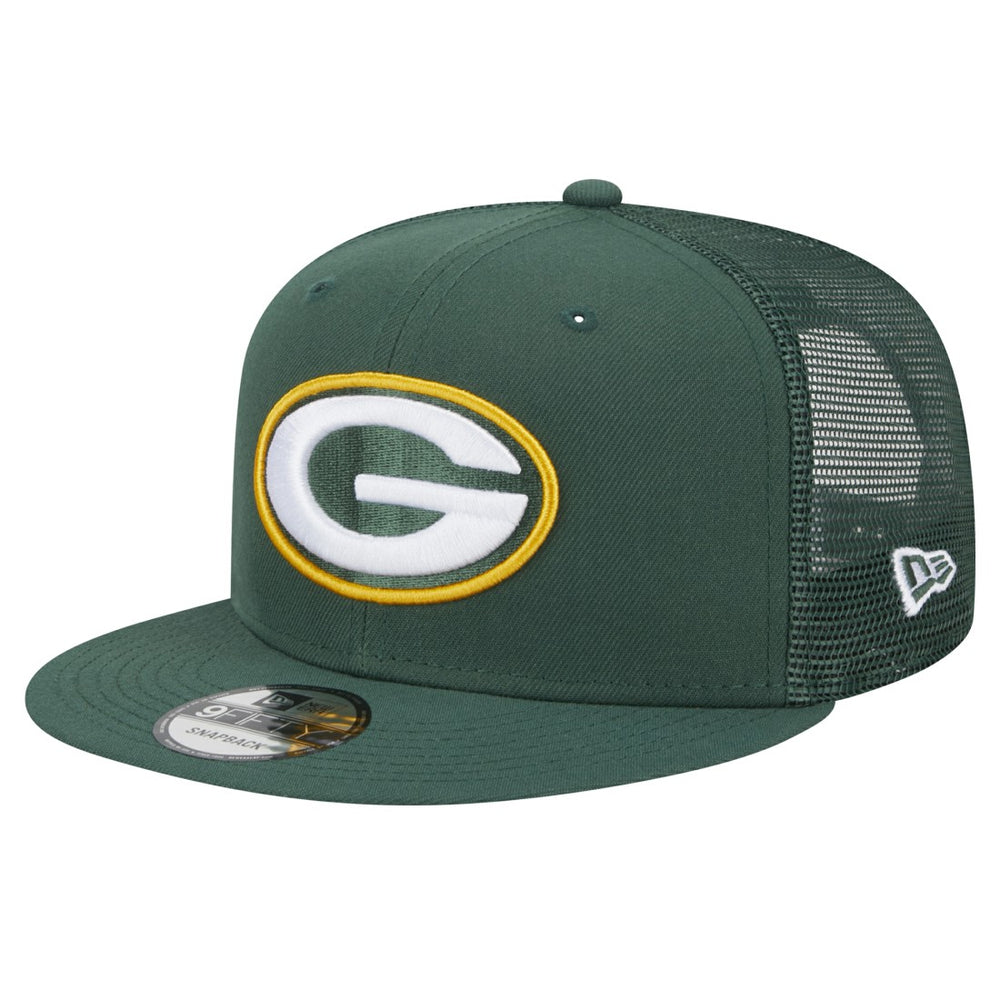 Green Bay Packers New Era Main Trucker 9FIFTY Snapback Hat - Green discount