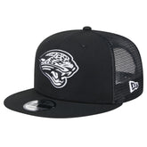 New Era Jacksonville Jaguars Black Main Trucker 9FIFTY Snapback Hat online