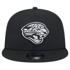 New Era Jacksonville Jaguars Black Main Trucker 9FIFTY Snapback Hat online