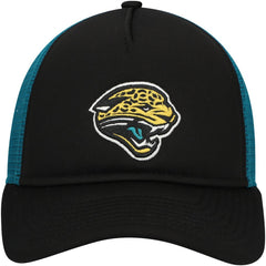 Jacksonville Jaguars New Era Youth A-Frame 9FORTY Trucker Adjustable Hat - Black discount
