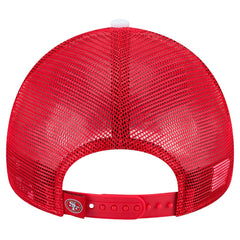 San Francisco 49ers New Era Youth Sport Night Color Block 9FORTY A-Frame Trucker Adjustable Hat - Scarlet cheap