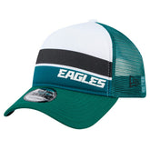 Philadelphia Eagles New Era Preschool Sport Night Color Block 9FORTY A-Frame Trucker Adjustable Hat - Midnight Green sale