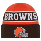Cleveland Browns New Era Youth Active Reversible Cuffed Knit Hat - Brown discount