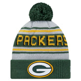 Green Bay Packers New Era Youth Main Cuffed Knit Hat with Pom - Green sale