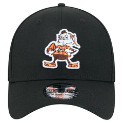 Cleveland Browns New Era Throwback Main 39THIRTY Flex Hat - Black discount