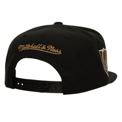 Vegas Golden Knights Mitchell & Ness Retro Script Colorblock Snapback Hat Black