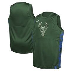 Milwaukee Bucks Youth Courtside Starting Five Team Jersey - Hunter Green | Nike for sale