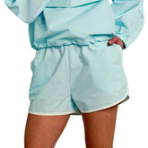 Atlanta Braves Lusso Women's Nina Shorts - Light Blue