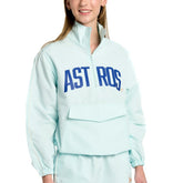 Houston Astros Lusso Women's Parker Half-Zip Jacket - Light Blue