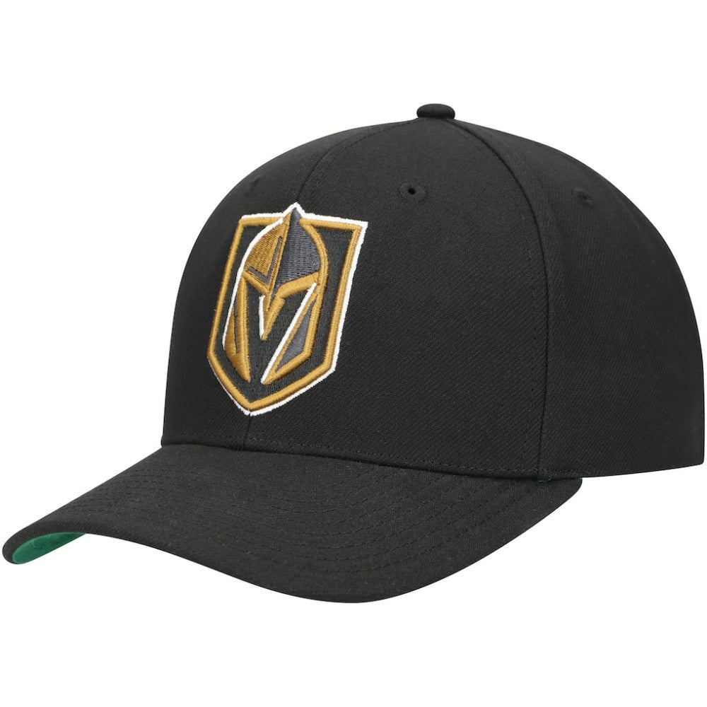 Vegas Golden Knights Mitchell & Ness Team Ground Pro Adjustable Hat Black