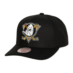 Anaheim Ducks Mitchell & Ness Team Ground Pro Adjustable Hat Black