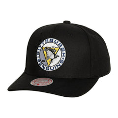 Pittsburgh Penguins Mitchell & Ness Team Ground Pro Adjustable Hat Black