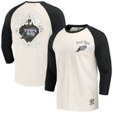 Tampa Bay Rays Darius Rucker Collection Cooperstown Collection Raglan 3/4-Sleeve T-Shirt - Black/White