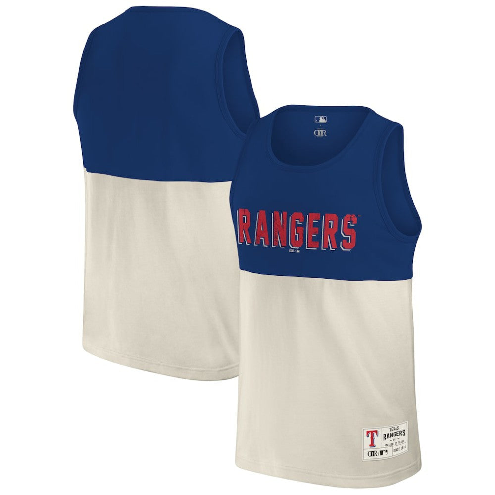 Texas Rangers Darius Rucker Collection Colorblock Tank Top - Royal