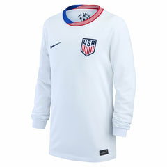 USMNT Youth 2024 Home Replica Long Sleeve Jersey - White | Nike shop