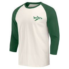 New York Jets Darius Rucker Collection Raglan 3/4 Sleeve T-Shirt - Kelly Green/White cheap