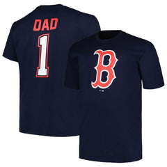 Boston Red Sox Profile Big & Tall #1 Dad T-Shirt - Navy
