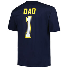Milwaukee Brewers Profile Big & Tall #1 Dad T-Shirt - Navy