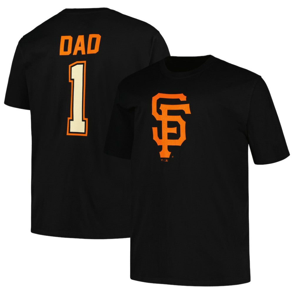 San Francisco Giants Profile Big & Tall #1 Dad T-Shirt - Black