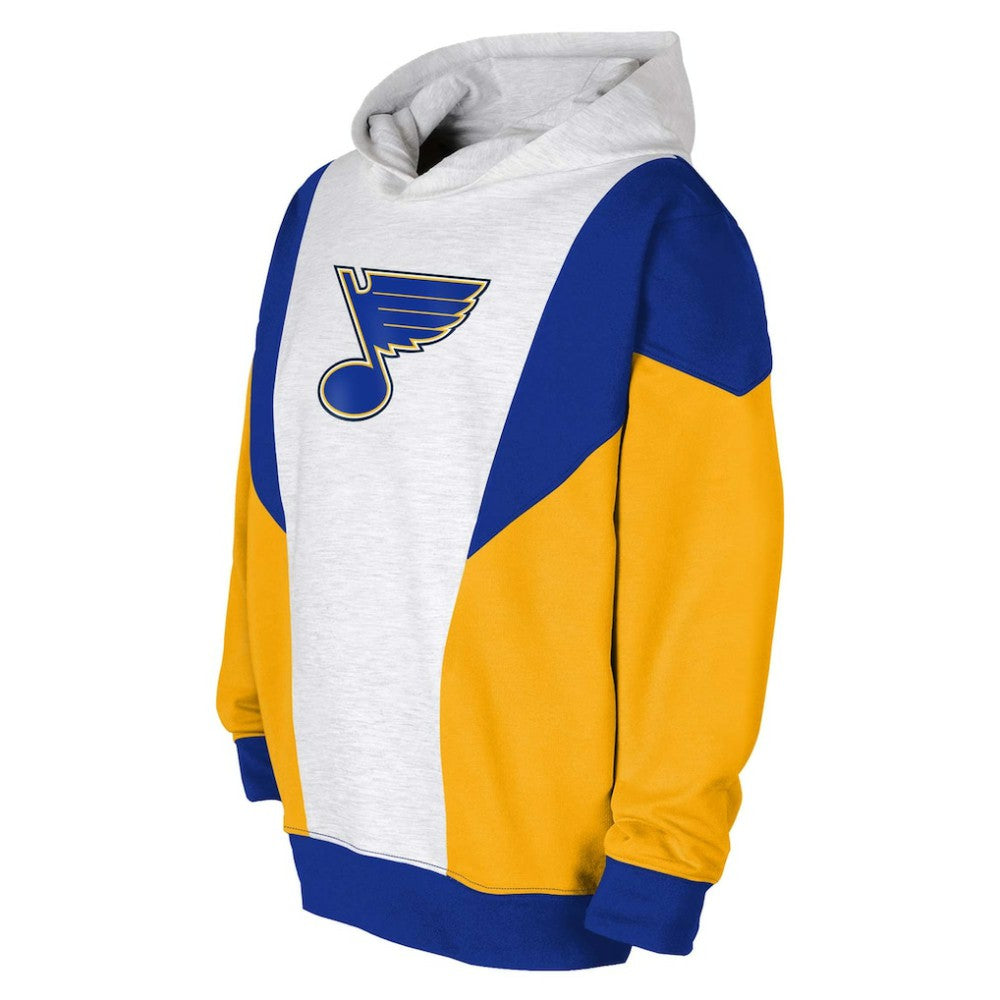 St. Louis Blues Youth Champion League Fleece Pullover Hoodie Ash/Blue