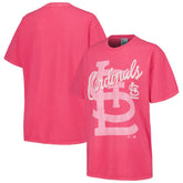 St. Louis Cardinals Women's Dopamine Tradition T-Shirt - Pink | 47 brand