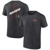 Philadelphia Flyers Fanatics Backbone T-Shirt Heather Charcoal