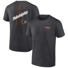 Philadelphia Flyers Fanatics Backbone T-Shirt Heather Charcoal