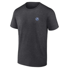 Tampa Bay Lightning Fanatics Backbone T-Shirt Heather Charcoal