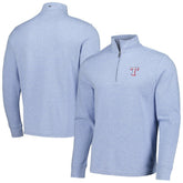 Texas Rangers Vineyard Vines Saltwater Quarter-Zip Jacket - Light Blue