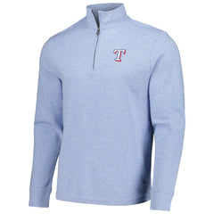 Texas Rangers Vineyard Vines Saltwater Quarter-Zip Jacket - Light Blue