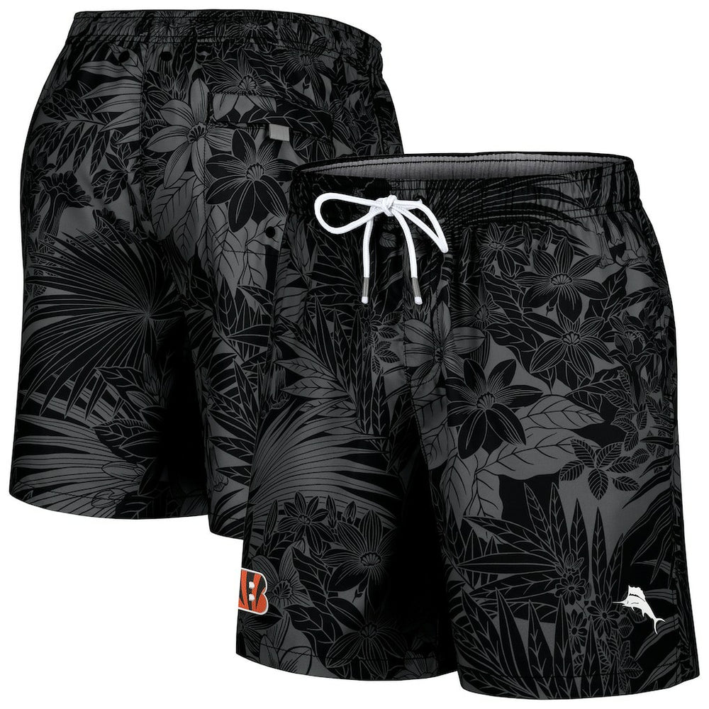Cincinnati Bengals Santiago Palms Board Shorts - Black cheap