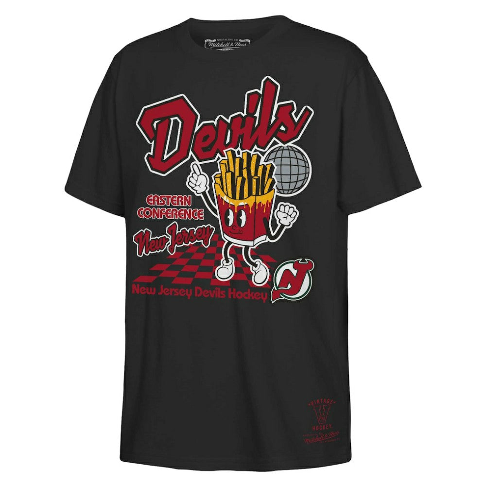 New Jersey Devils Mitchell & Ness Youth Concession Stand T-Shirt Black