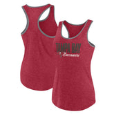 Tampa Bay Buccaneers Women's Plus Size Fuel Tank Top - Heather Red for sale