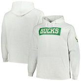 Milwaukee Bucks Big & Tall Raglan Tri-Blend Pullover Hoodie - Ash | Fanatics on sale