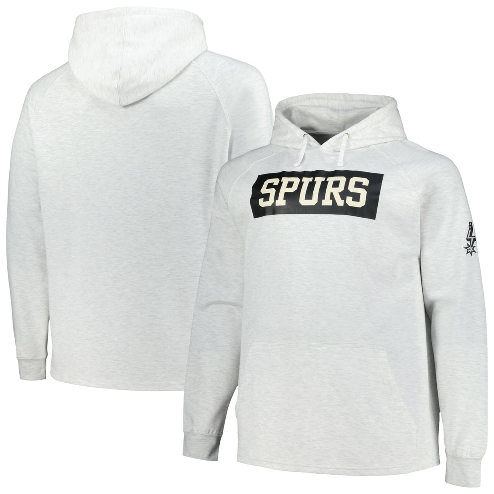 San Antonio Spurs Big & Tall Raglan Tri-Blend Pullover Hoodie - Ash | Fanatics on sale