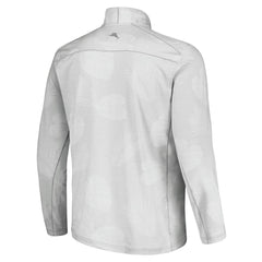 New York Yankees Tommy Bahama Delray Frond IslandZone Half-Zip Jacket - Gray