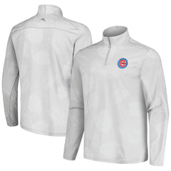 Chicago Cubs Tommy Bahama Delray Frond IslandZone Half-Zip Jacket - Gray