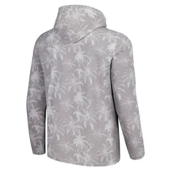 Seattle Mariners Tommy Bahama Palm Frenzy Hoodie Long Sleeve T-Shirt - Gray