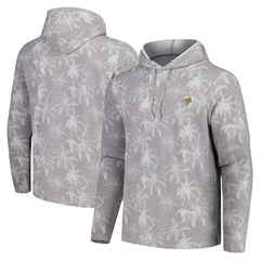 Minnesota Vikings Palm Frenzy Hoodie Long Sleeve T-Shirt - Gray discount
