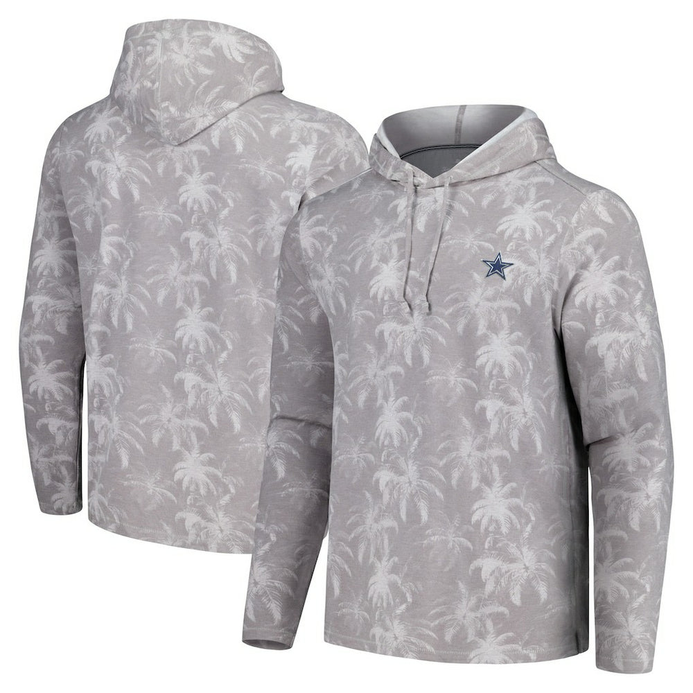 Dallas Cowboys Palm Frenzy Hoodie Long Sleeve T-Shirt - Gray for sale